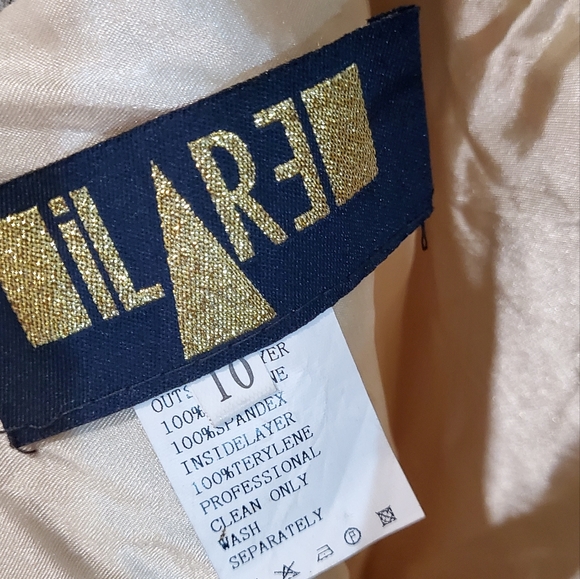 Size 10(XL) real fur long sleeves/ customized handbeand / gray / luxury dress - Picture 13 of 14